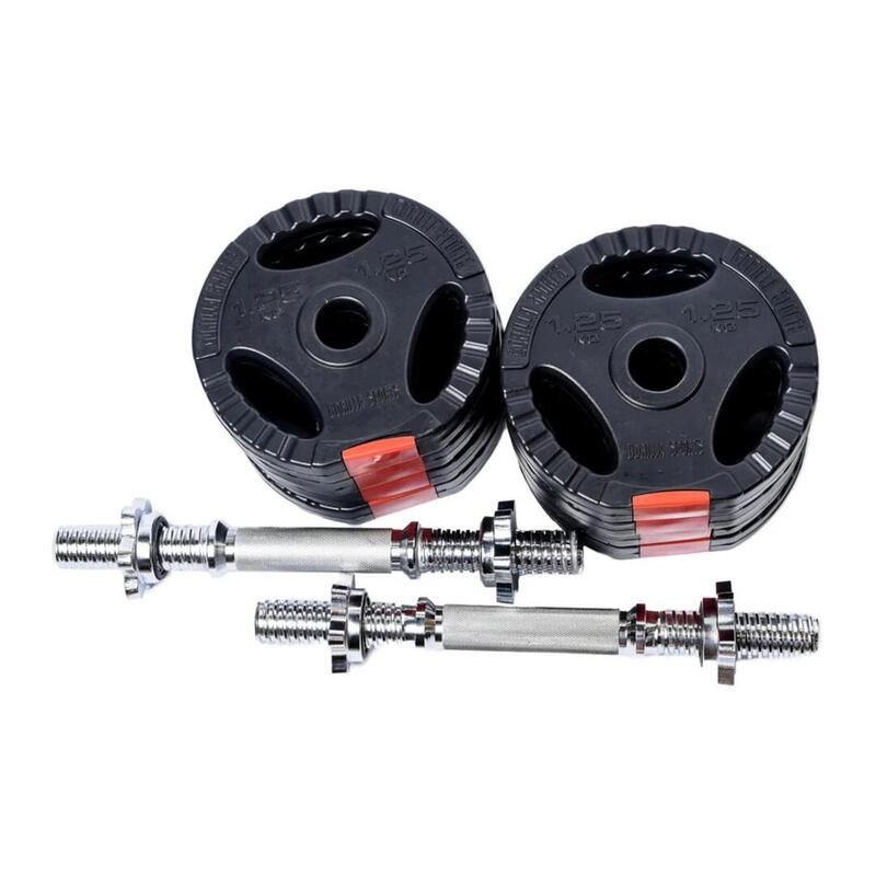 Set gantere reglabile din ciment cu grip de 15 KG