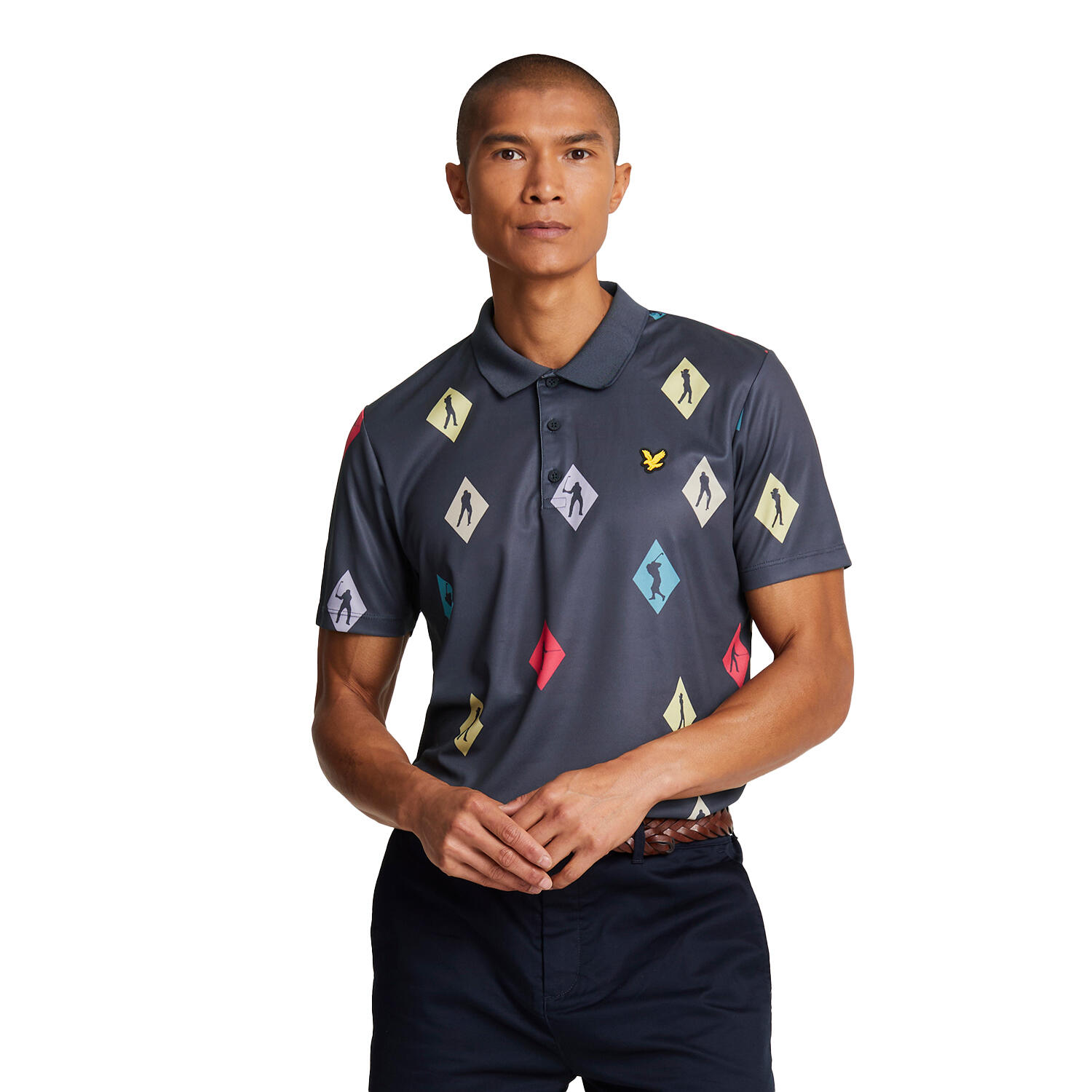 Men's polo shirt (Dark navy blue)