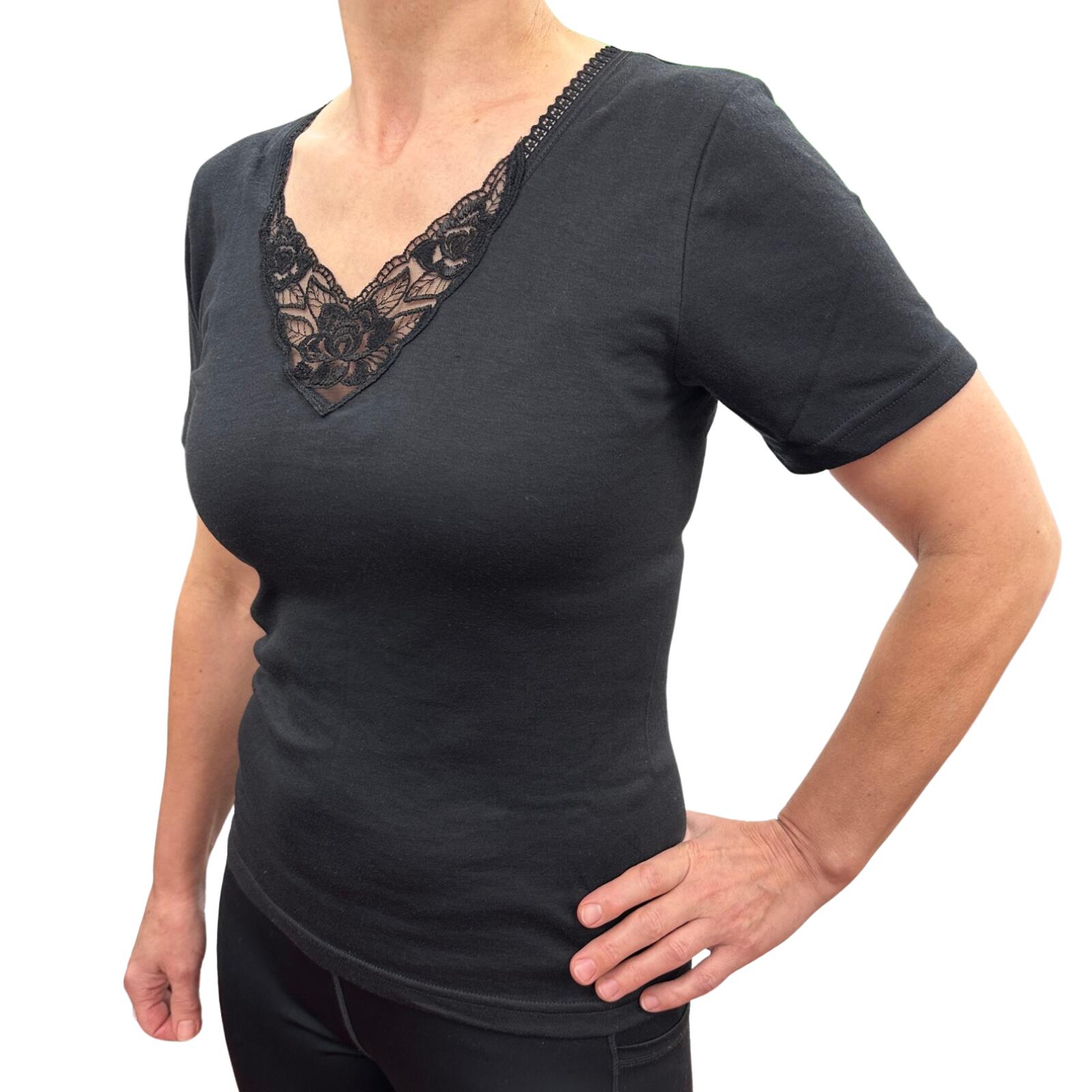 short sleeve thermal top ladies