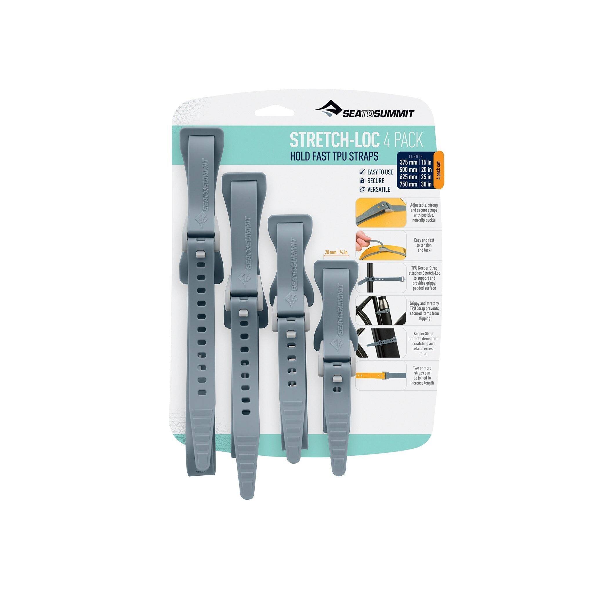 Sea to Summit Stretch-Loc TPU Straps (4 Pack) - Dusk -  1