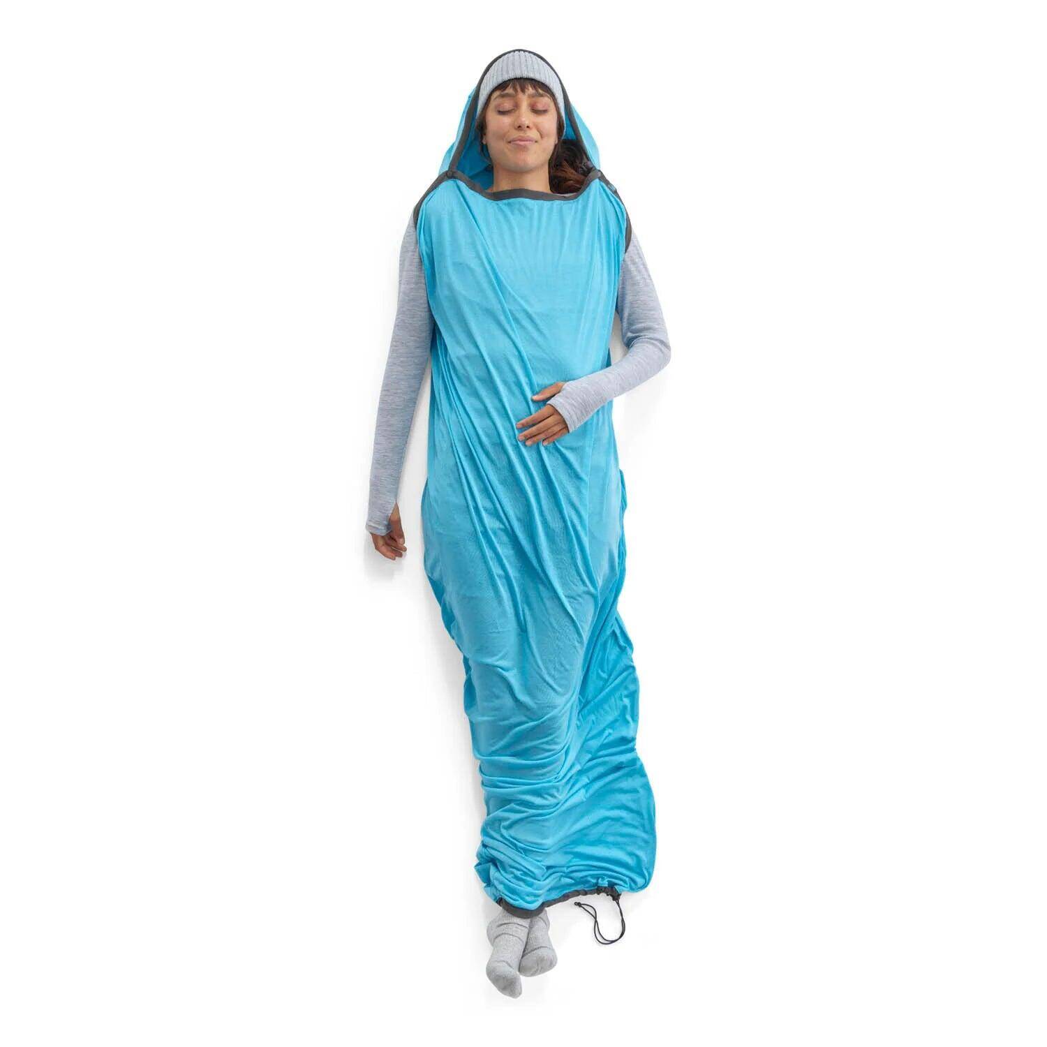 Sea to Summit Breeze Sleeping Bag Liner - Mummy Drawcord -  4