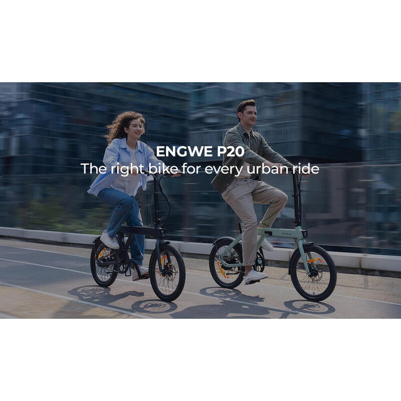 ENGWE P20 Opvouwbare Elektrische Fiets Wit