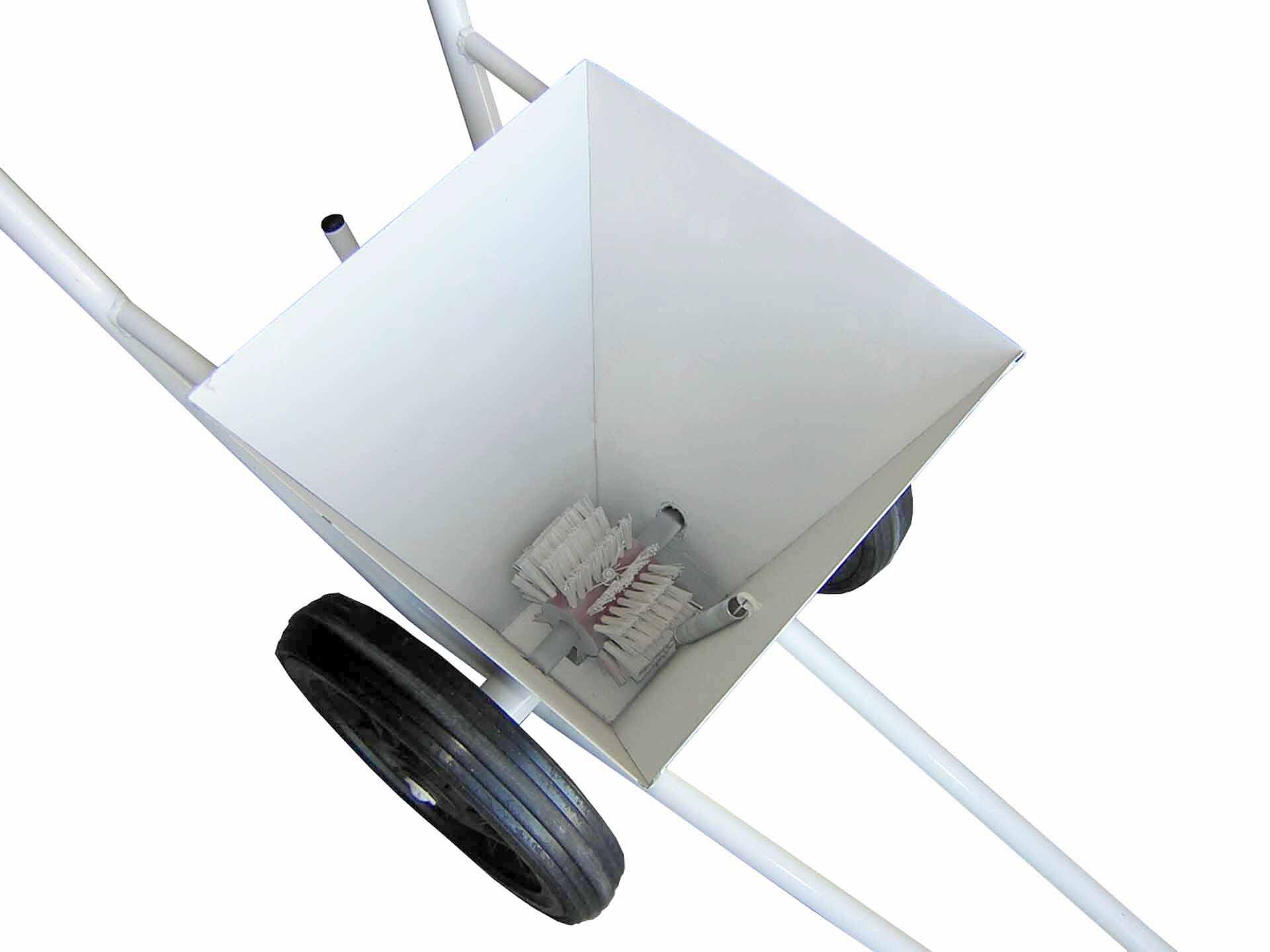 Traceur de terrain 25L avec roue PVC et brosse intérieure 3/4
