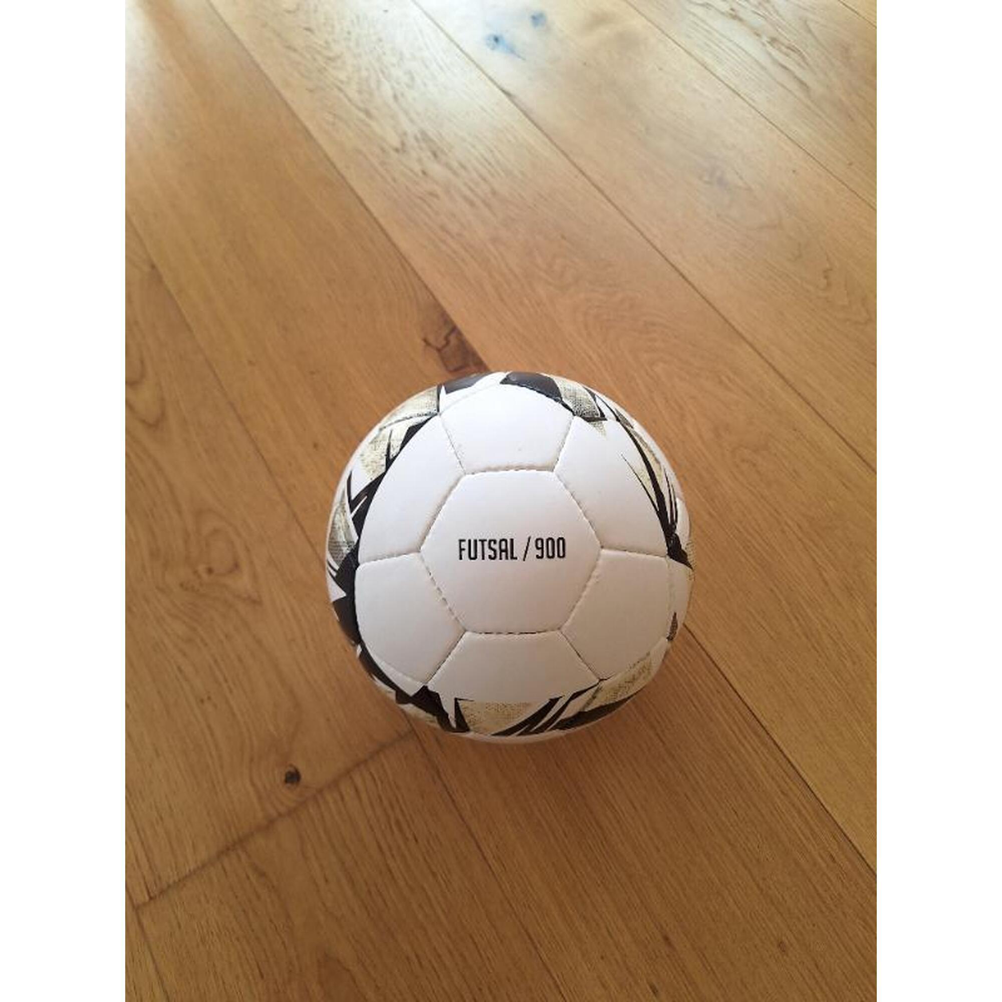 Tussen Particulieren - Bal voor zaalvoetbal FS900 63 cm wit en grijs