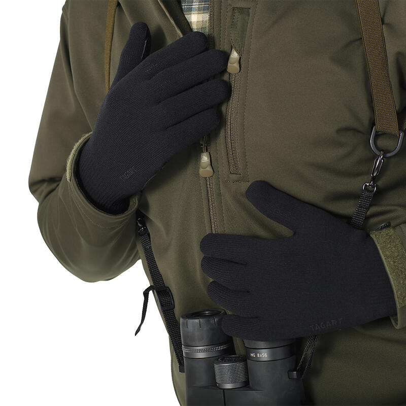 Rękawice myśliwskie męskie Tagart Grip Black z membraną