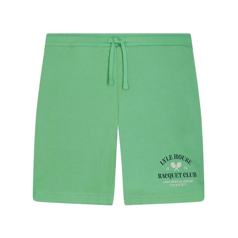 "Racquet Club" SweatShorts für Herren Rasengrün