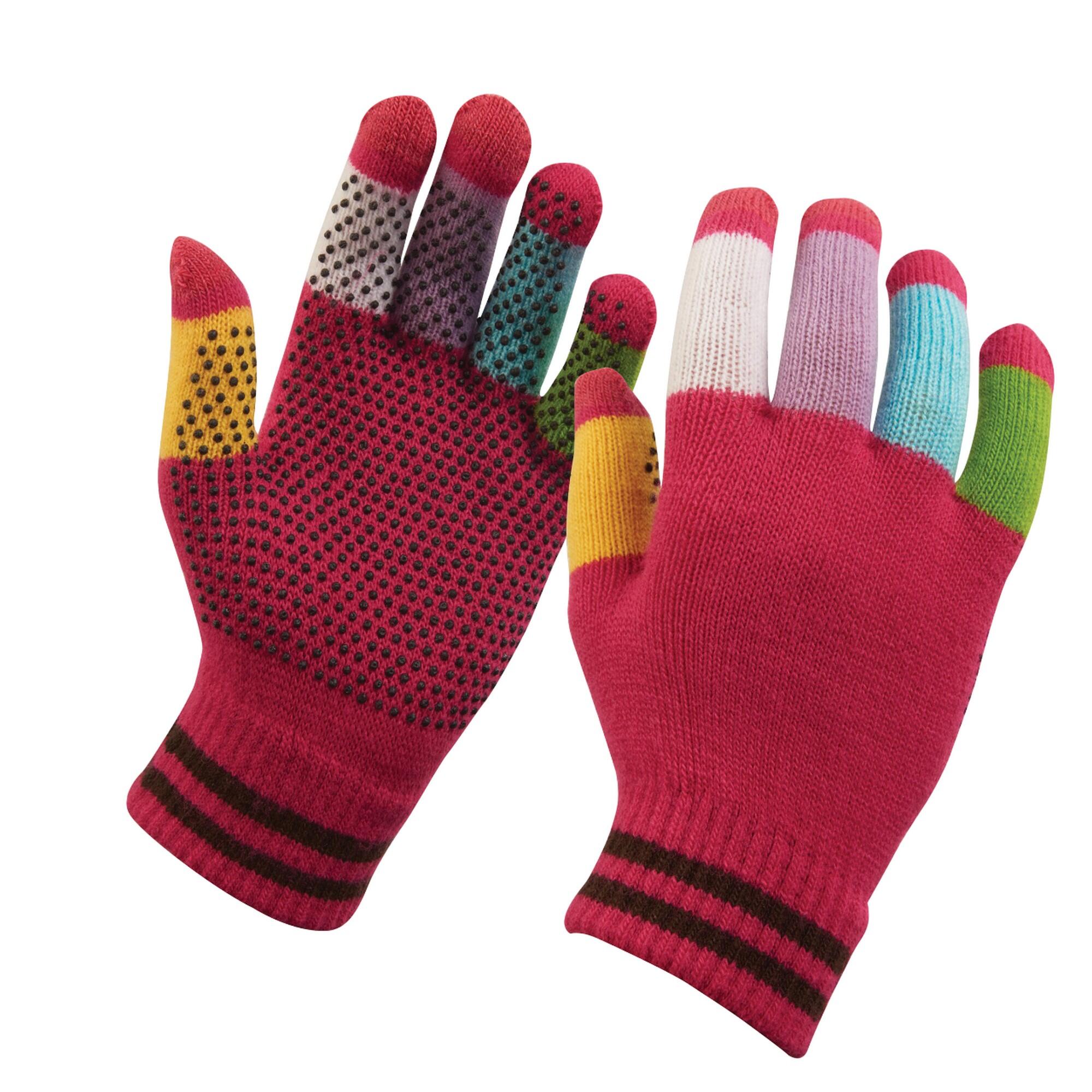 Magic Pimple Grip Riding Gloves (Multicoloured) 2/2