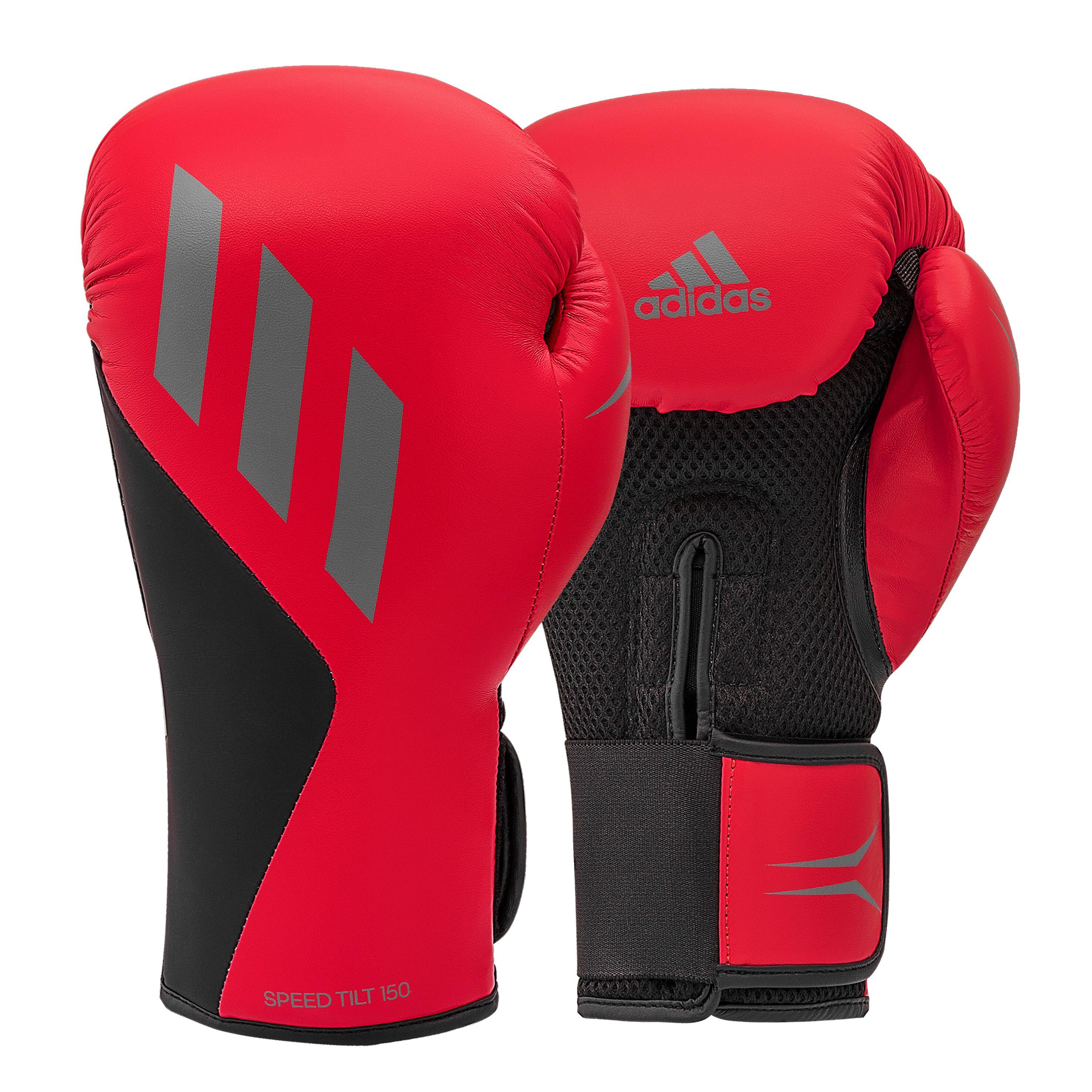 Adidas Guanto da boxe Speed Tilt 150, 14 oz, rosso-nero