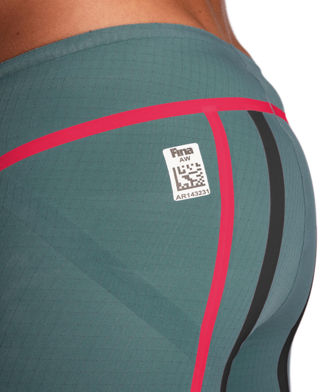 Bañador Jammer Arena Powerskin Carbon Core FX - Verde oliva/blanco - Talla 22 2/6