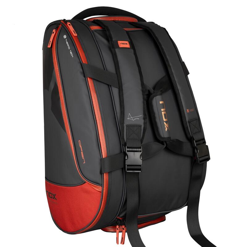 NOX LUXURY Open Series Negro/Rojo 2024 (Paletero)