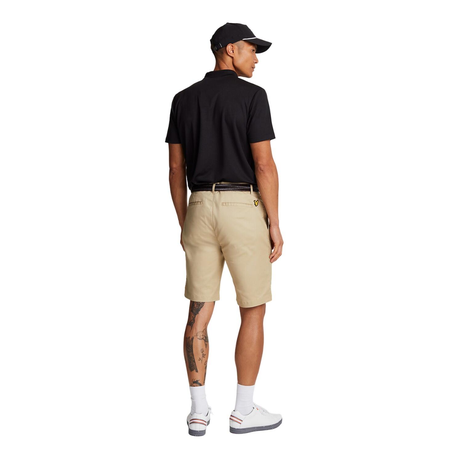 Mens Chino Stretch Golf Shorts (Safari) 2/3