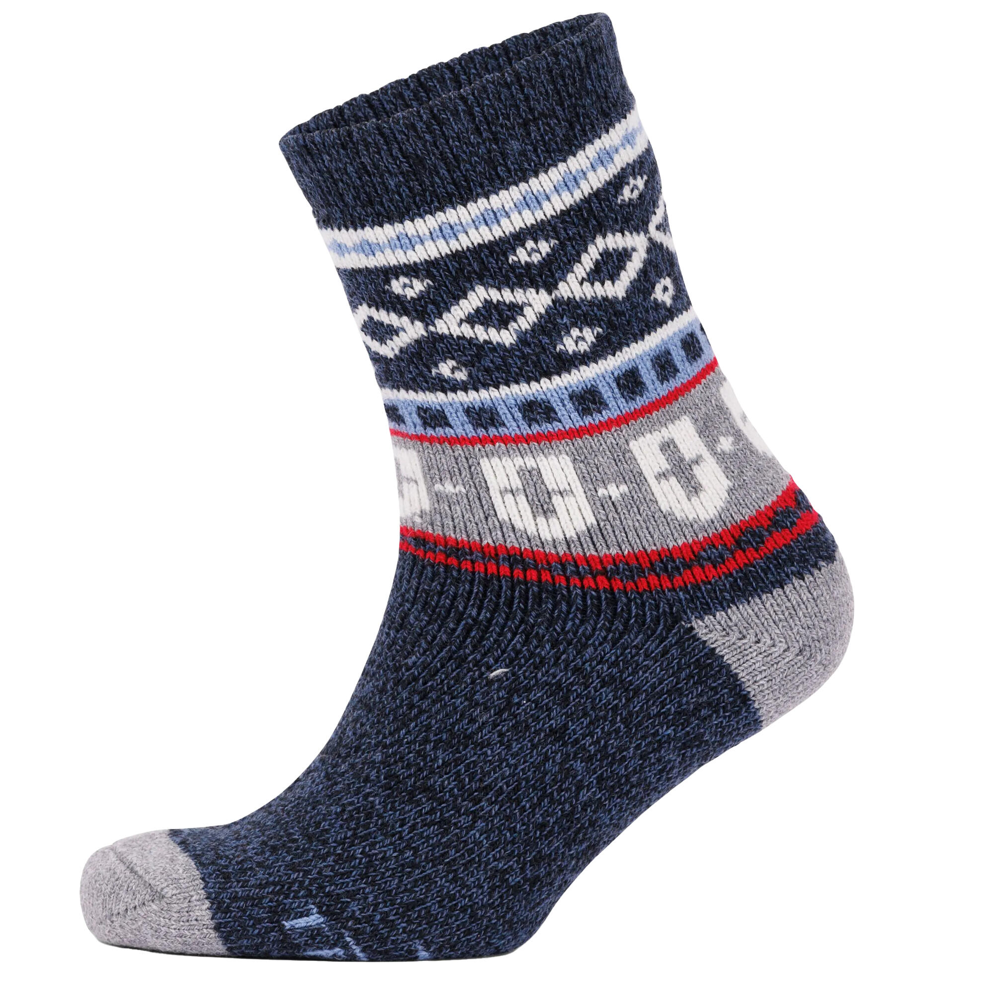 Unisex Adult Larsen Fair Isle Socks (Navy) 3/5