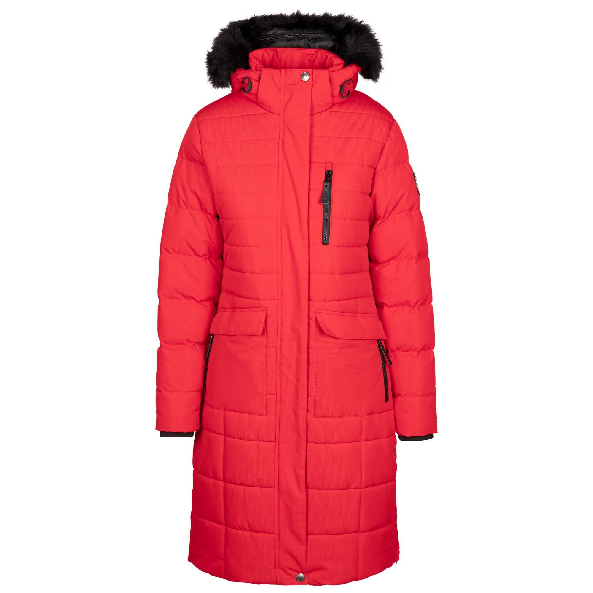 TRESPASS Dames Sasha Gewatteerde Jas (Rood)