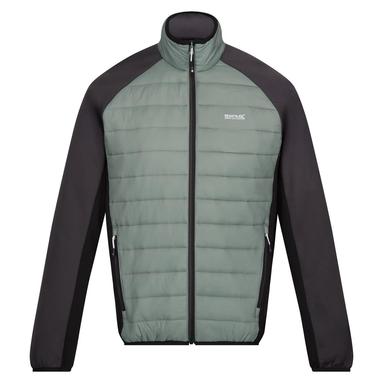 CLUMBER Men's hybrid jacket (Khaki green / Ash)