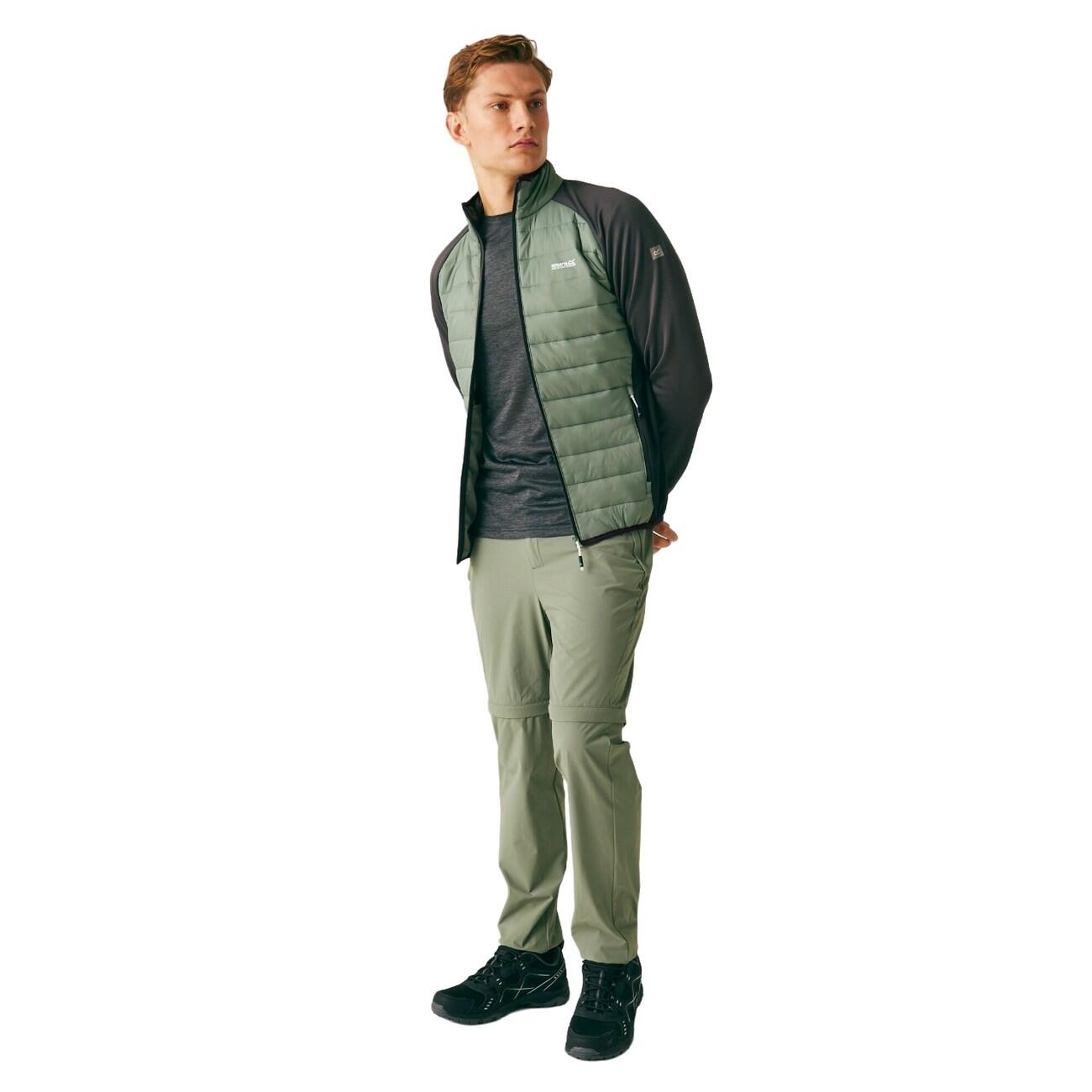 Veste Hybride CLUMBER Homme (Vert Kaki / Cendre) 3/4