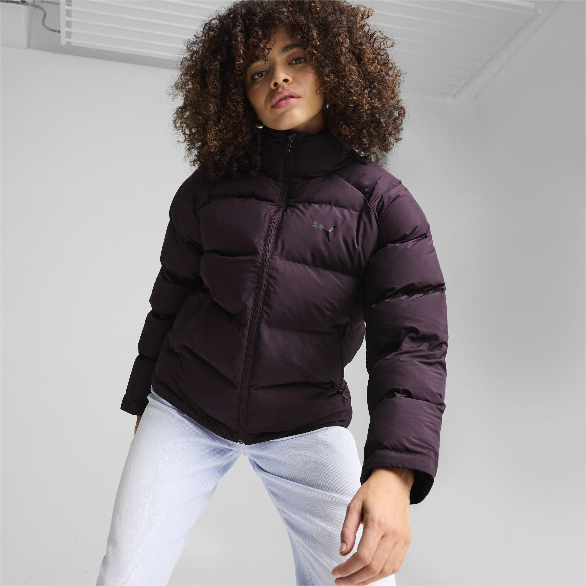 Monomaterial Jacke Damen PUMA Midnight Plum Purple 5/9