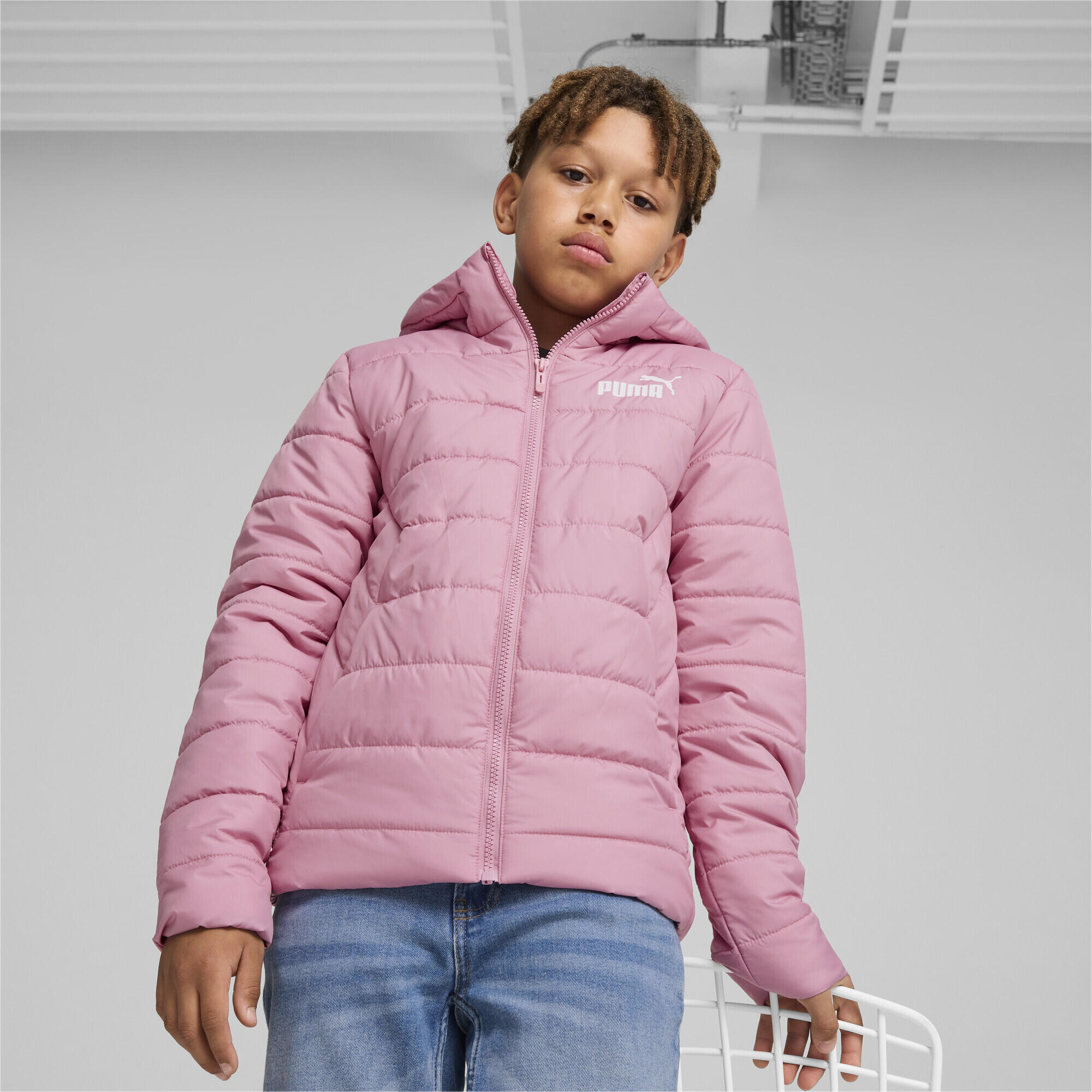 Giacca imbottita Essentials da ragazzo PUMA Mauved Out Pink 4/7