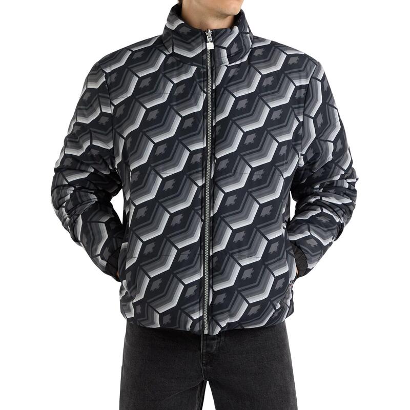 Steppjacke wendbar für Herren Schwarz