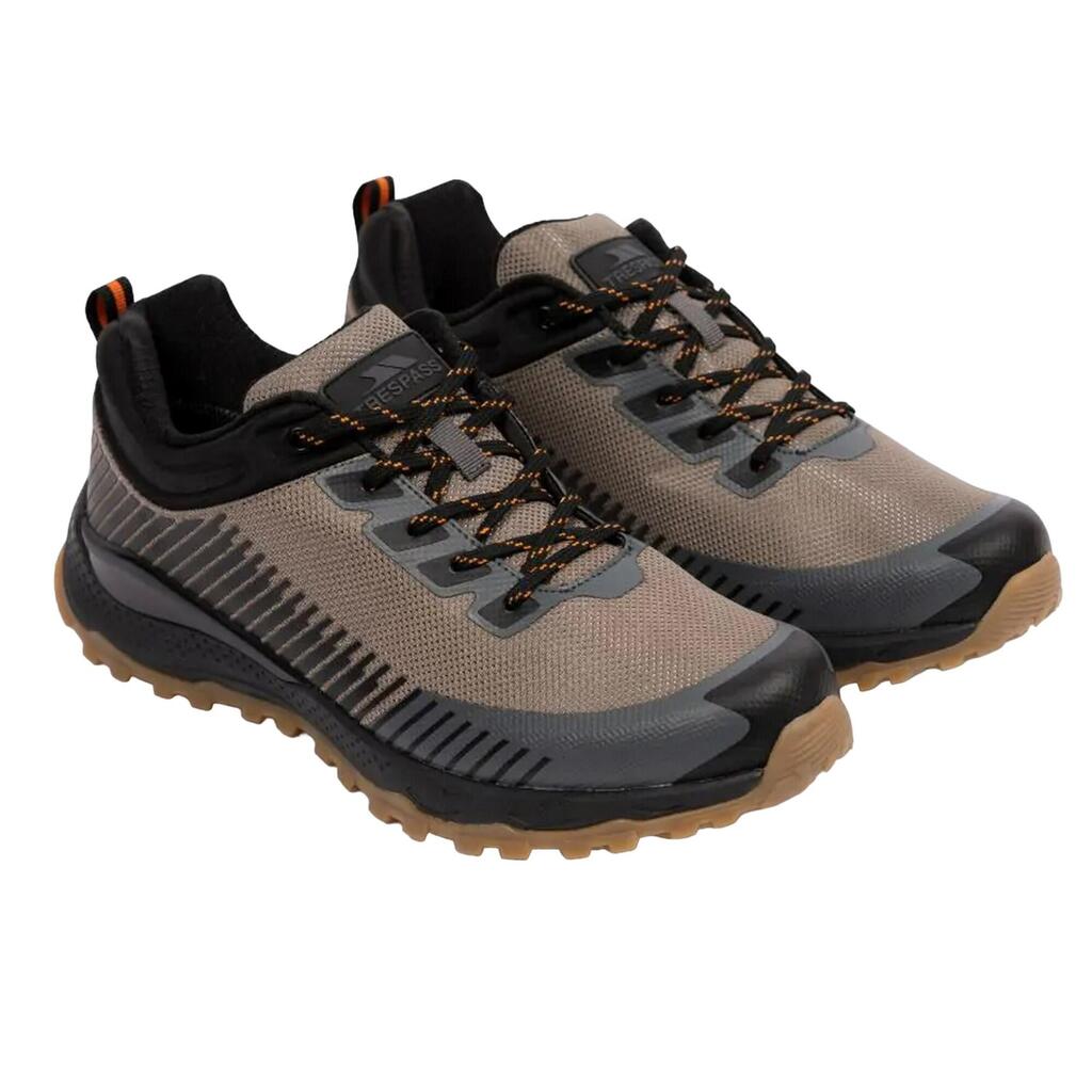 Mens Ford Leather Trainers (Olive)