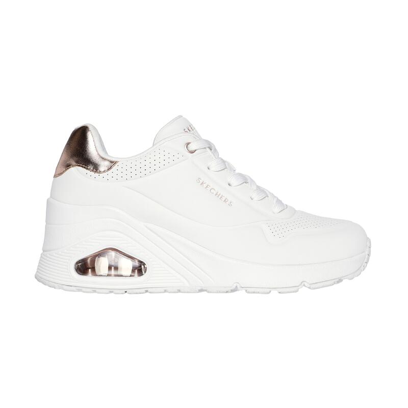 Zapatillas Deportivas Caminar Mujer Skechers 177520_WHT Blancas con Cordones