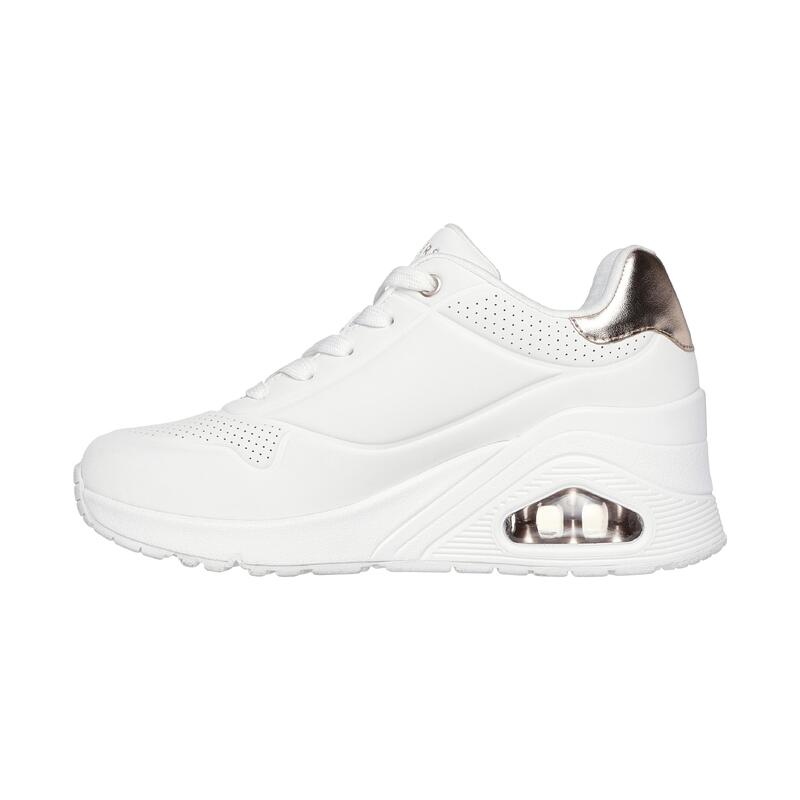 Zapatillas Deportivas Caminar Mujer Skechers 177520_WHT Blancas con Cordones