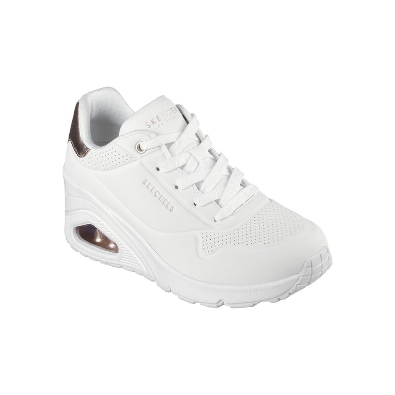 Zapatillas Deportivas Caminar Mujer Skechers 177520_WHT Blancas con Cordones