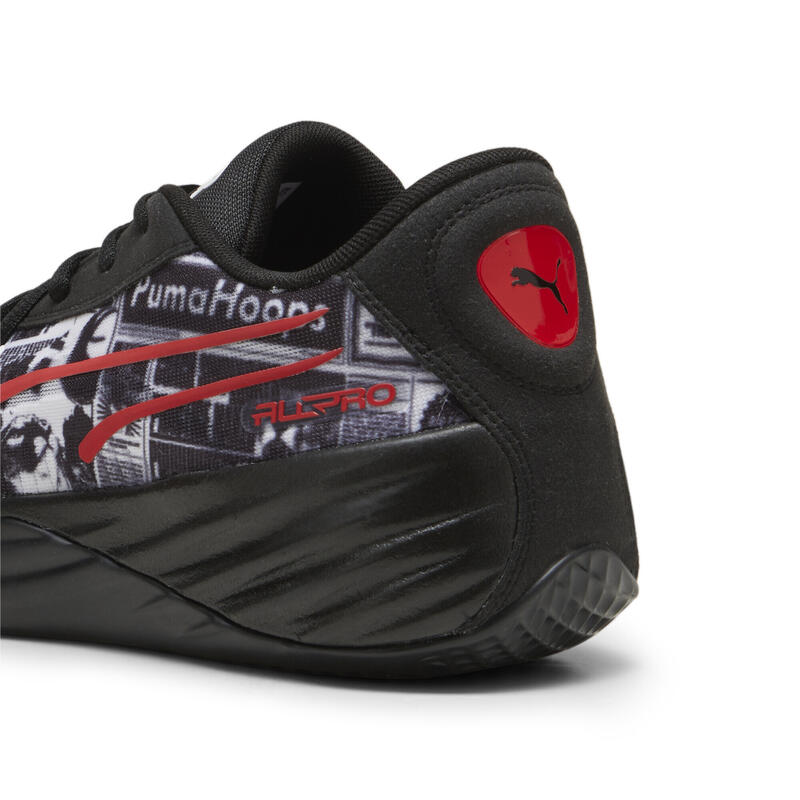 Pantofi de baschet All-Pro NITRO™ Media Day PUMA Black White For All Time Red