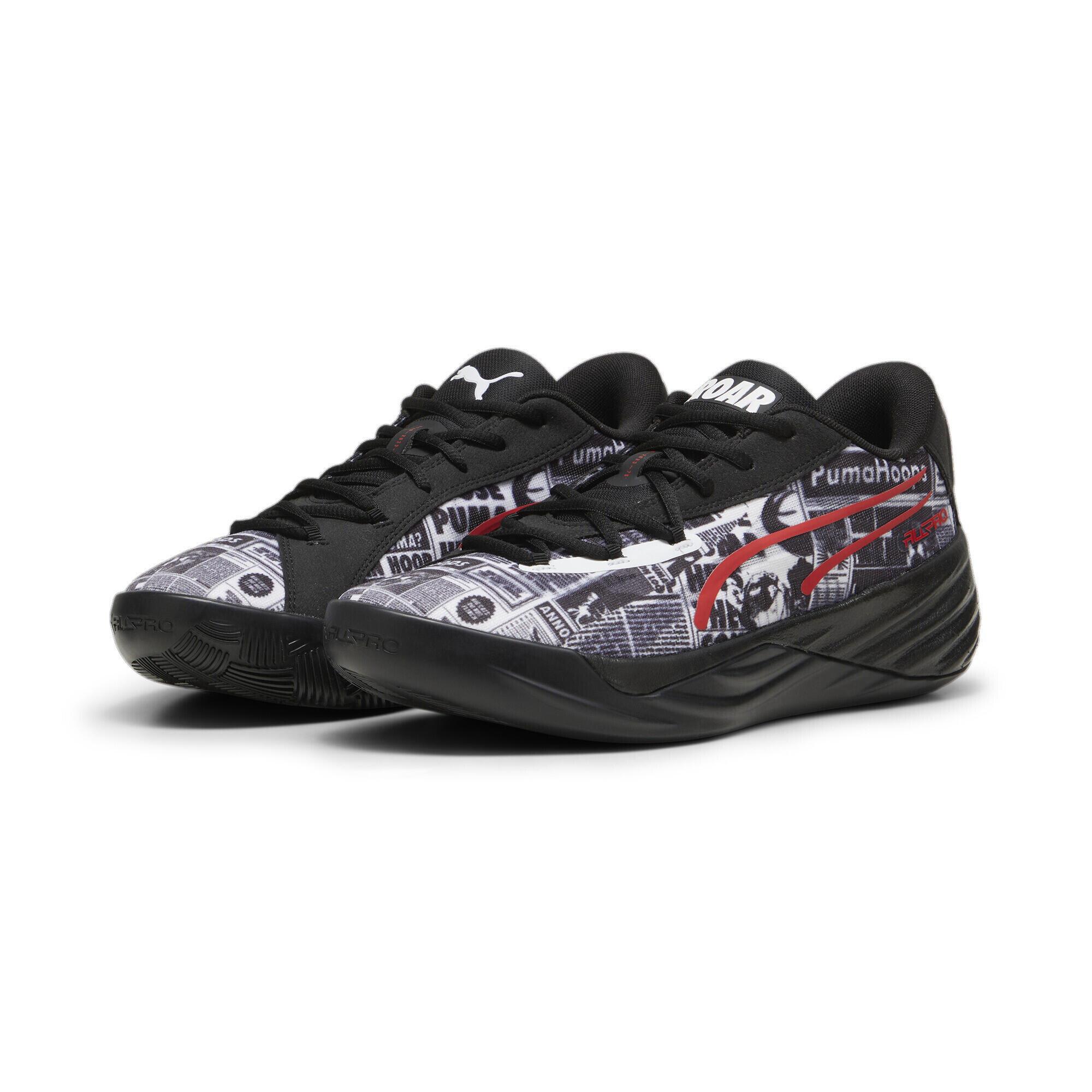 Scarpe da basket All-Pro NITRO™ Media Day PUMA Black White For All Time Red 1/7