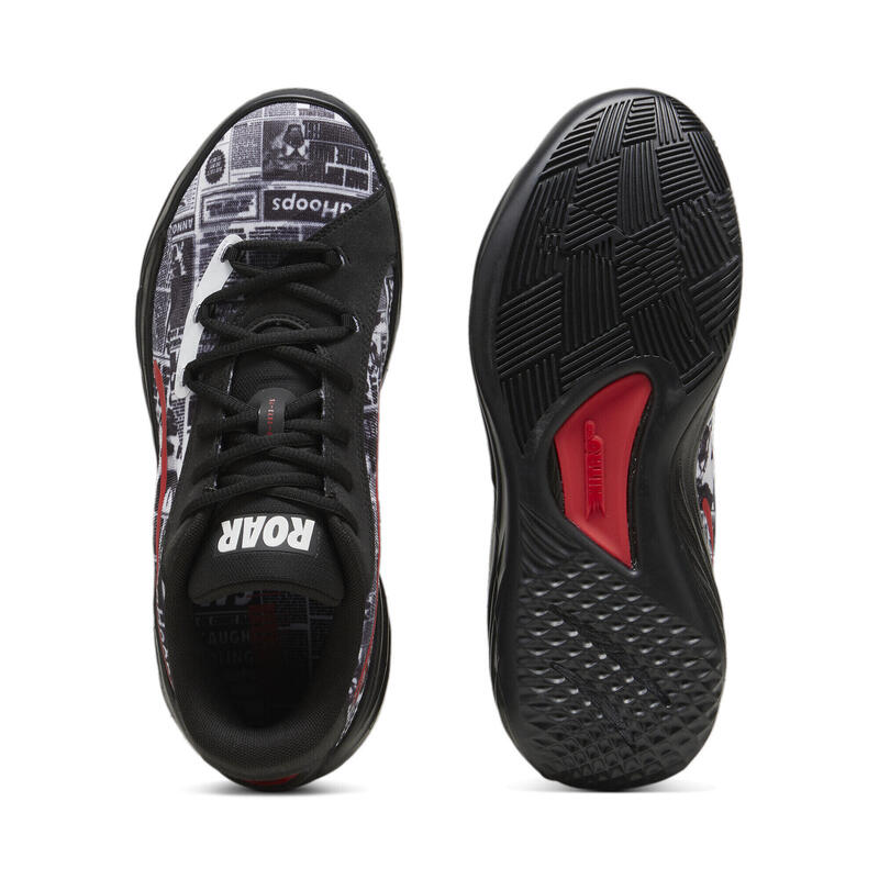 Pantofi de baschet All-Pro NITRO™ Media Day PUMA Black White For All Time Red