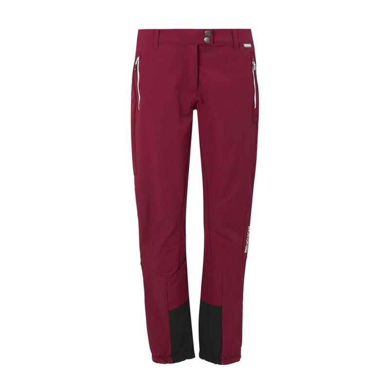 Pantalones Mountain Senderismo para Mujer Rojo Rumba