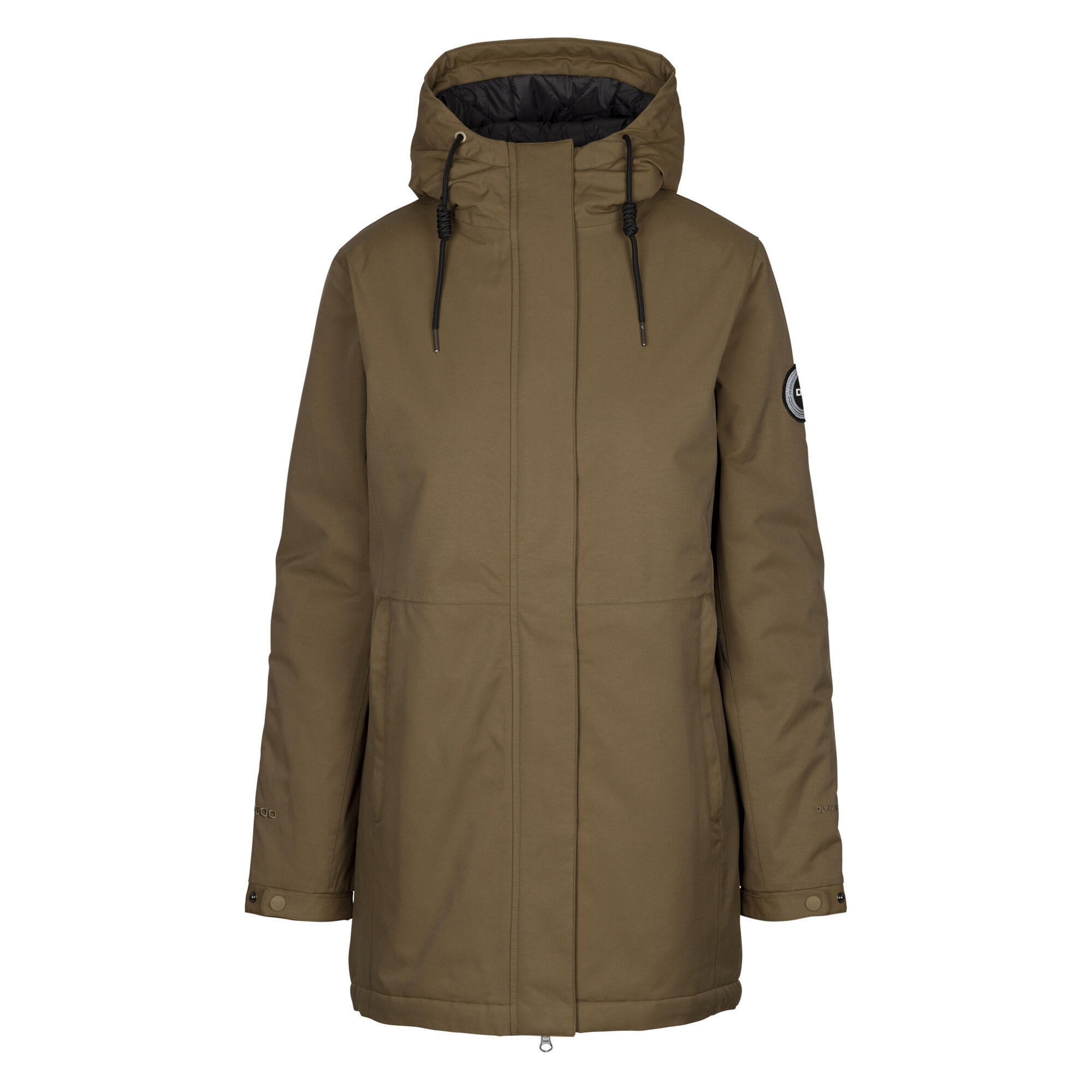 TRESPASS Dames Wilma DLX Waterdichte Jas (Donkere Olijf)