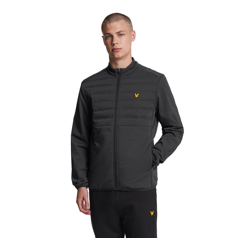 Jacke Hybrid für Herren Pechschwarz