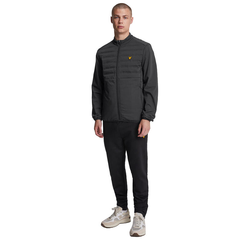 Jacke Hybrid für Herren Pechschwarz