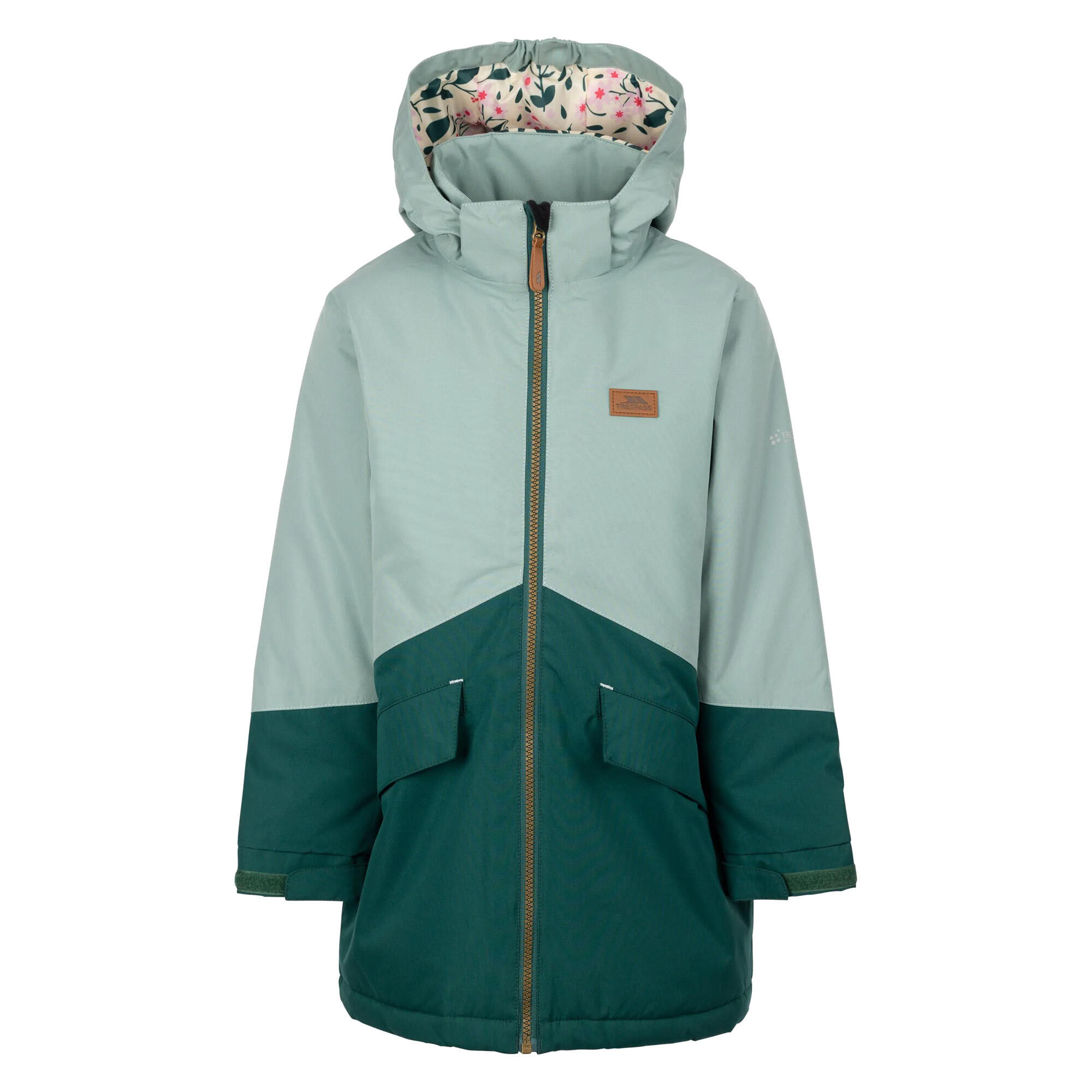 Capa de chuva impermeável Oleta para crianças e jovens Teal Mist