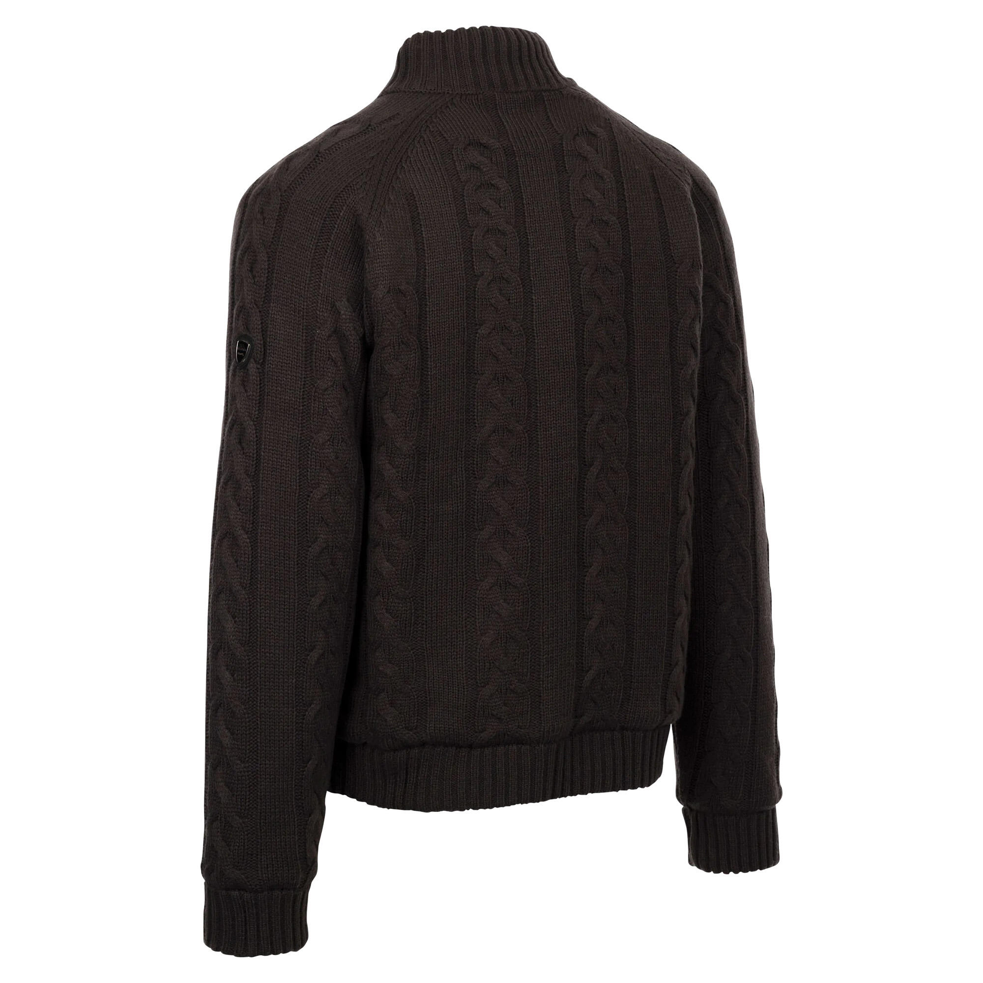 Giacca Lavorato A Maglia Uomo Trespass Dipton Grigio Scuro 2/5