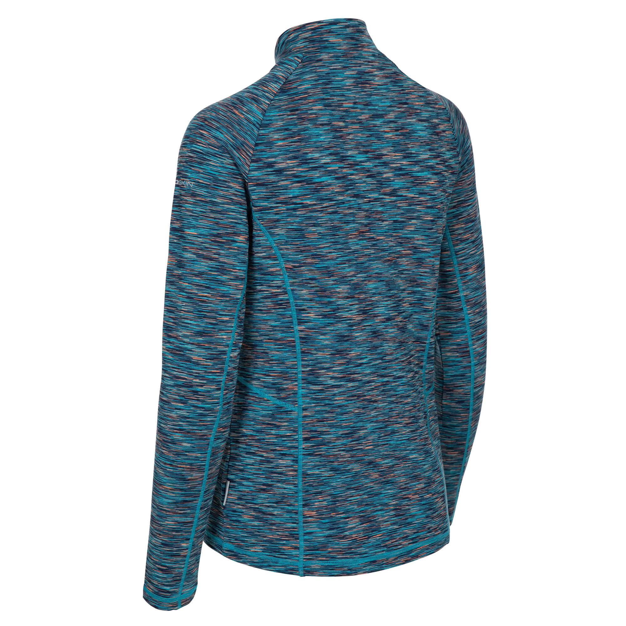 Sporttop Edith, langärmlig Damen Marineblau meliert 2/5