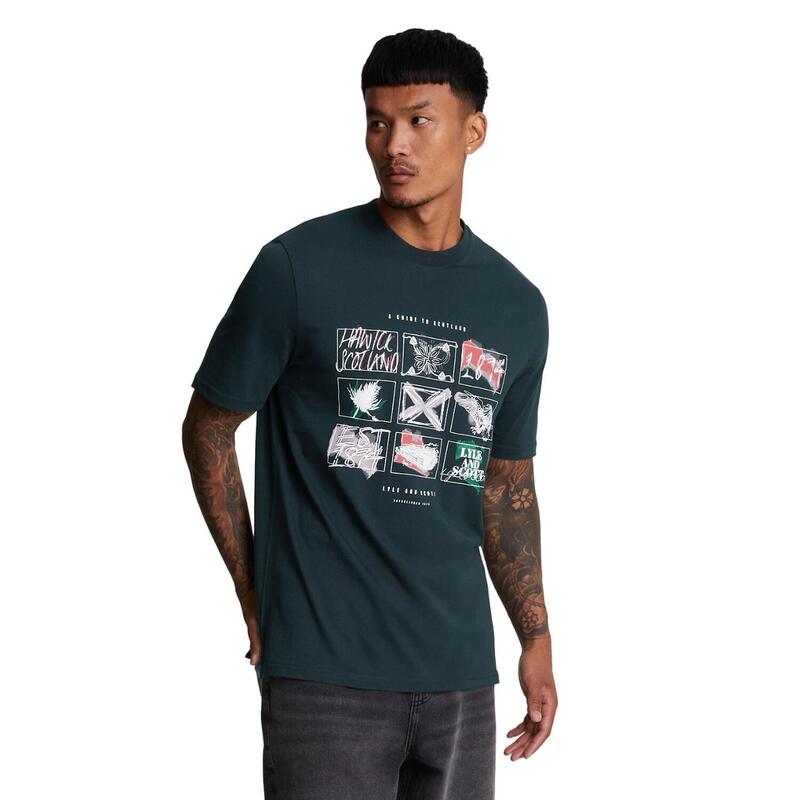 "A Guide To Scotland" TShirt für Herren Dunkel-Marineblau