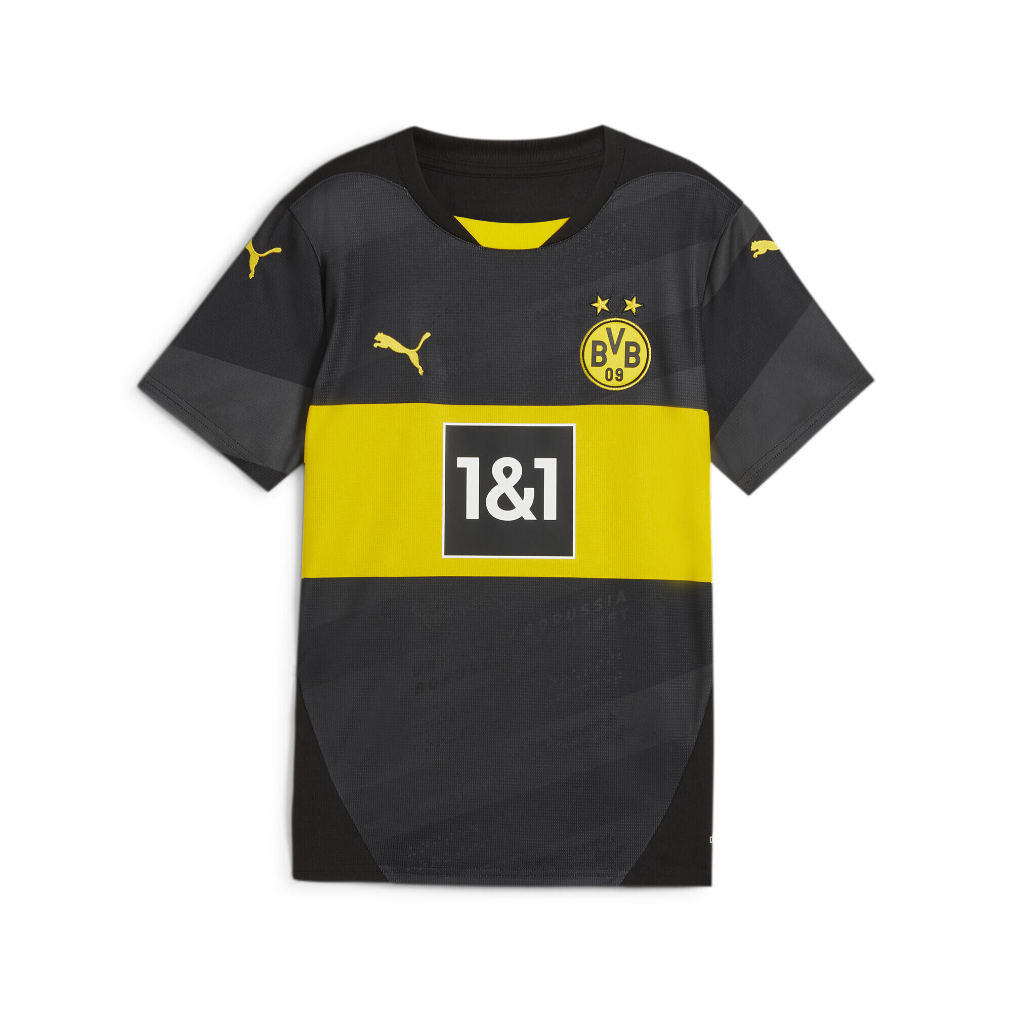 Camiseta Borussia Dortmund 2.ª equipación 24/25 Niño PUMA Black Faster Yellow 5/7
