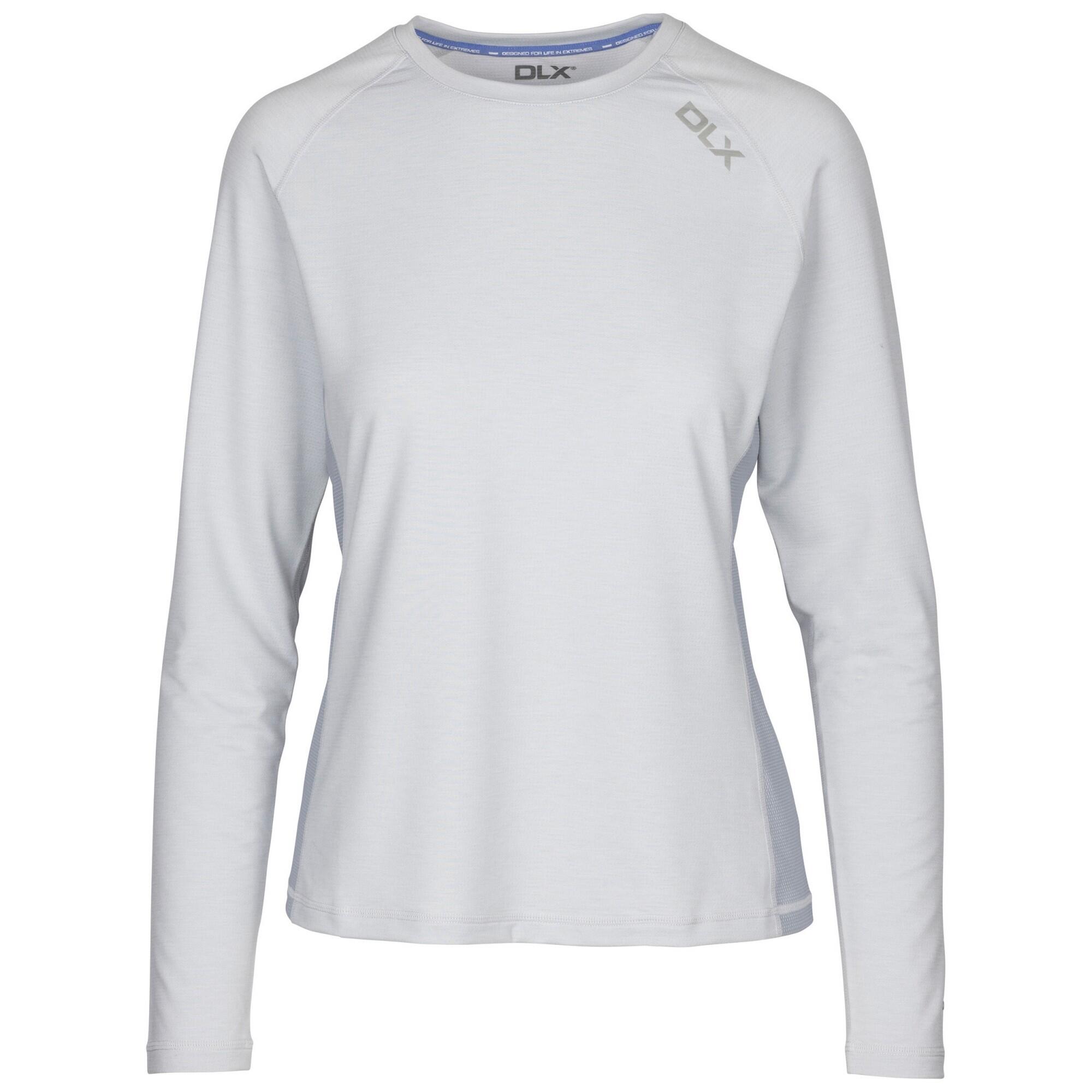 Trespass - Haut Katherine Dlx Femme (gris Pâle Chiné) - T-shirt Manches Longues - Gris - 40 M - Decathlon