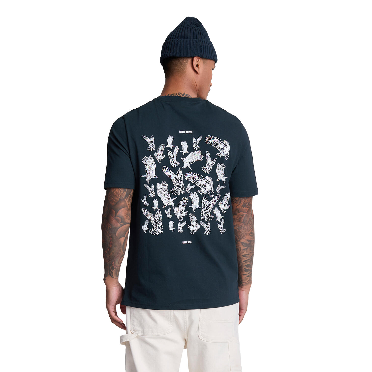 SCATTERED Men's Tshirt (Dark navy)