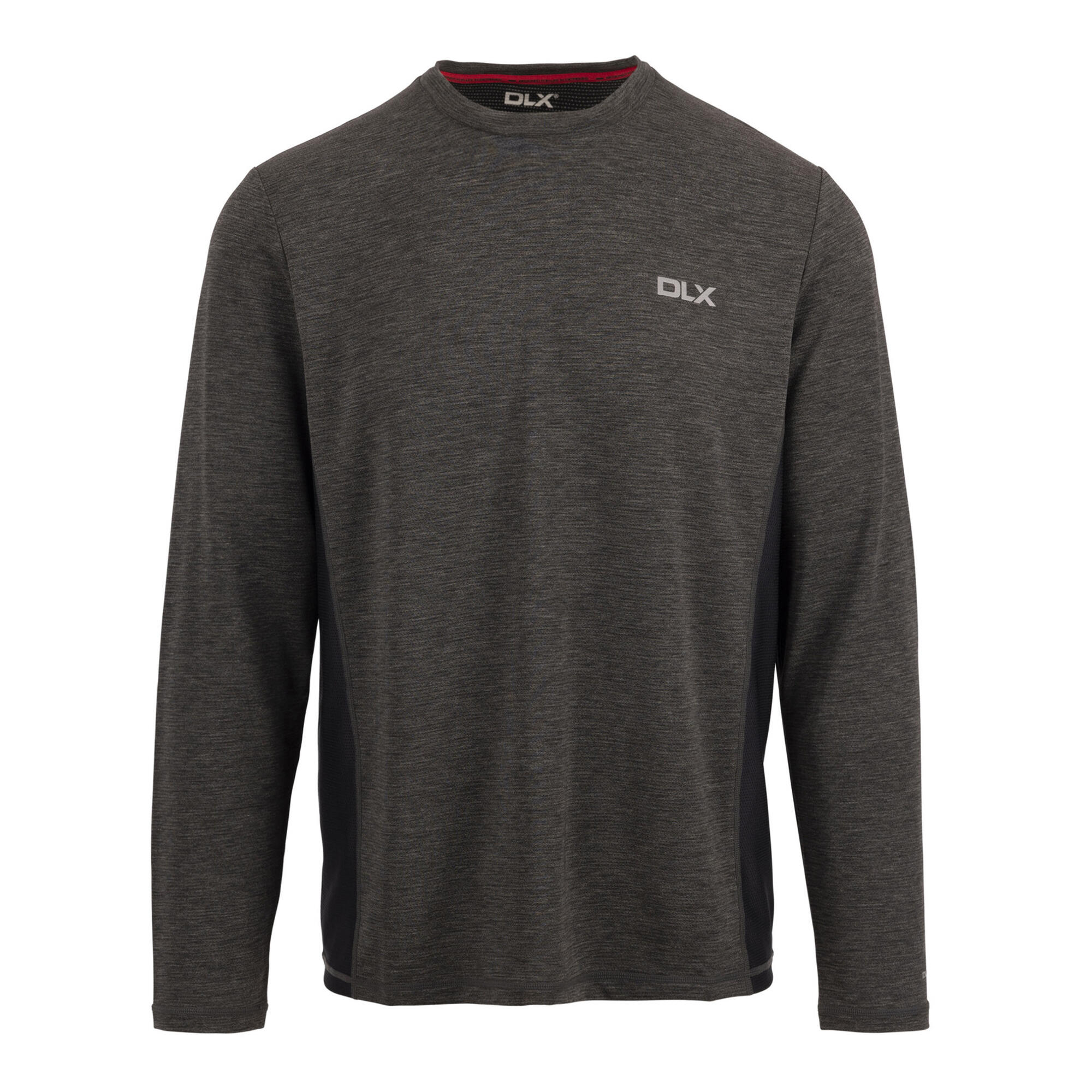 TRESPASS Mens Charlie LongSleeved TShirt (Dark Grey Marl)
