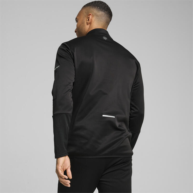 Haut à 1/4 zip individualWinterised Homme PUMA Black