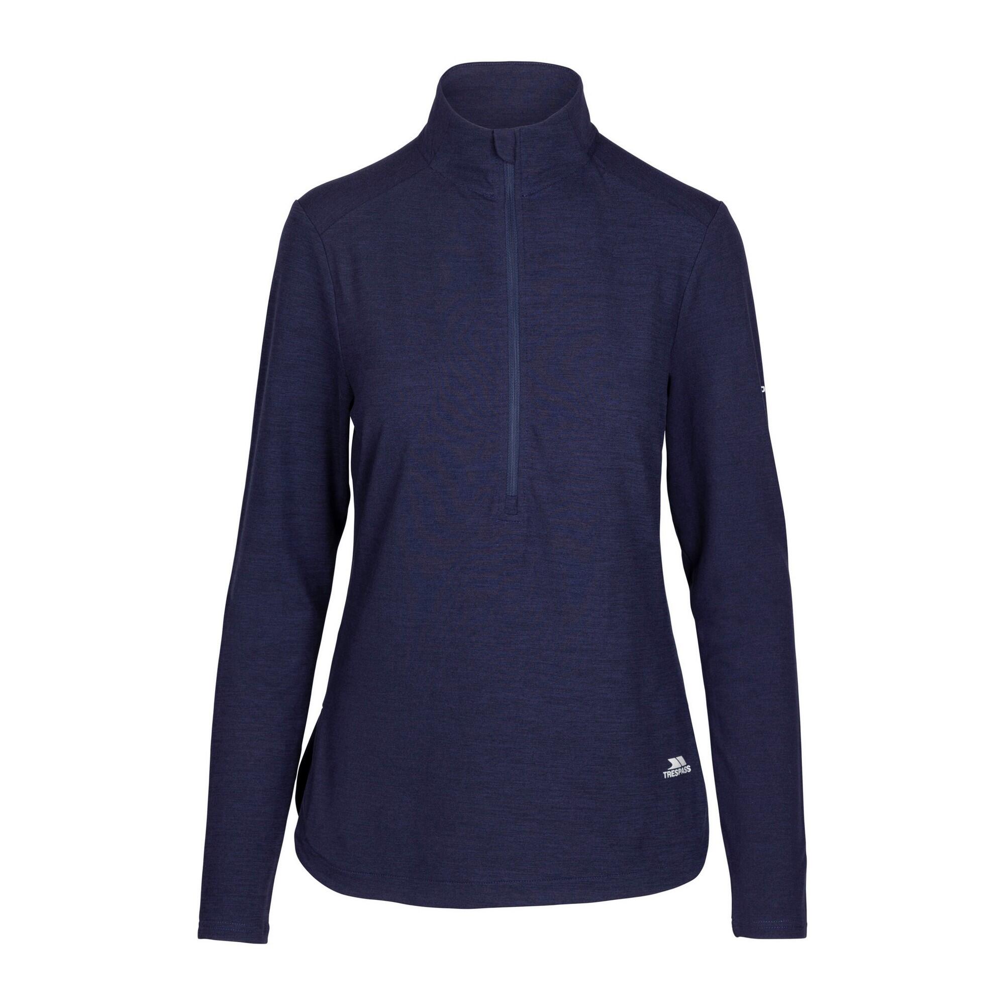 Trespass - Haut De Sport Kansas Femme (bleu Marine Chiné) - Sweat-shirt - Bleu|gris|mauve - 42 M/l - Decathlon