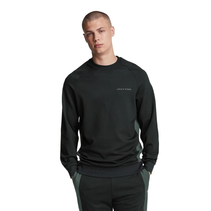 Sweatshirt für Herren Pechschwarz/Graphit