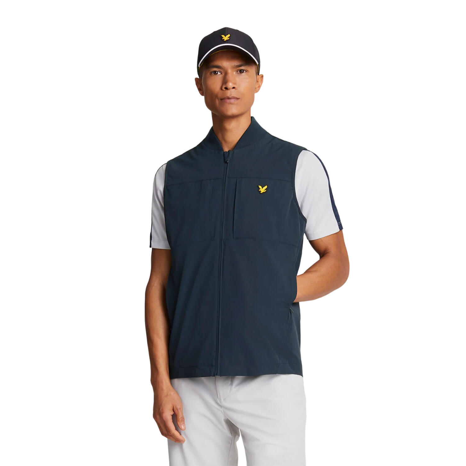 Mens Tech Golf Gilet (Dark Navy) 3/4