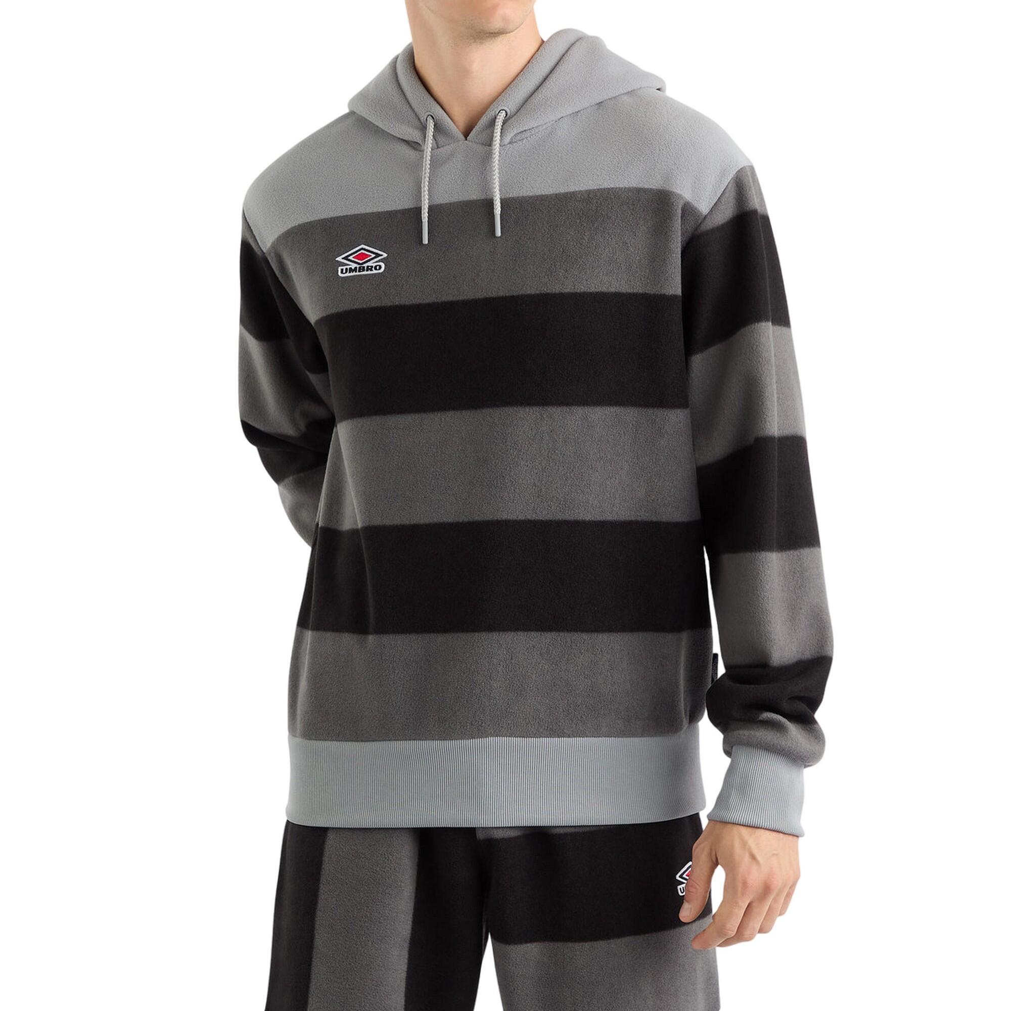 Mens Multi Stripe Panelled Hoodie Monument UMBRO Decathlon