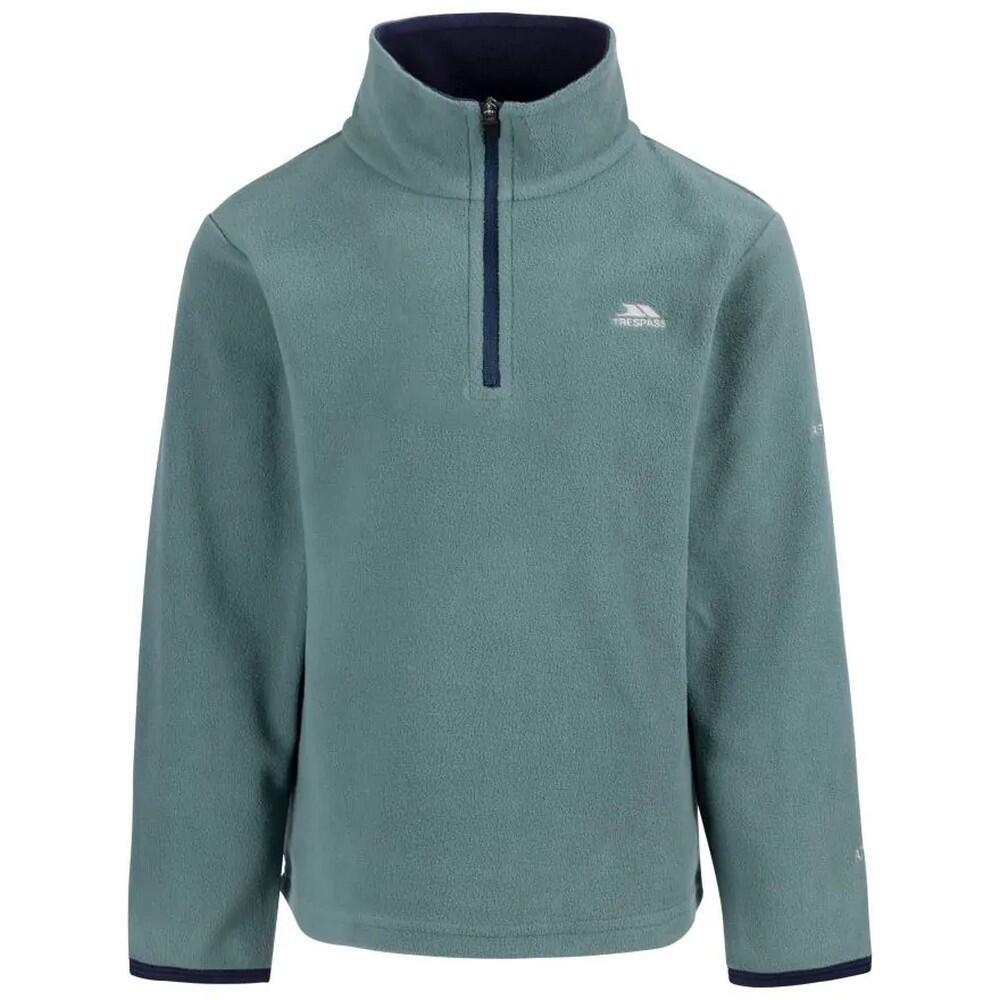 TRESPASS Jongens Etto Half Zip Fleece Sweater (Sparrengroen)