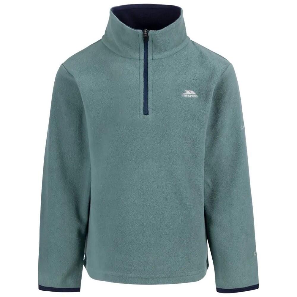 ETTO Boy's zipped fleece (Dark green)