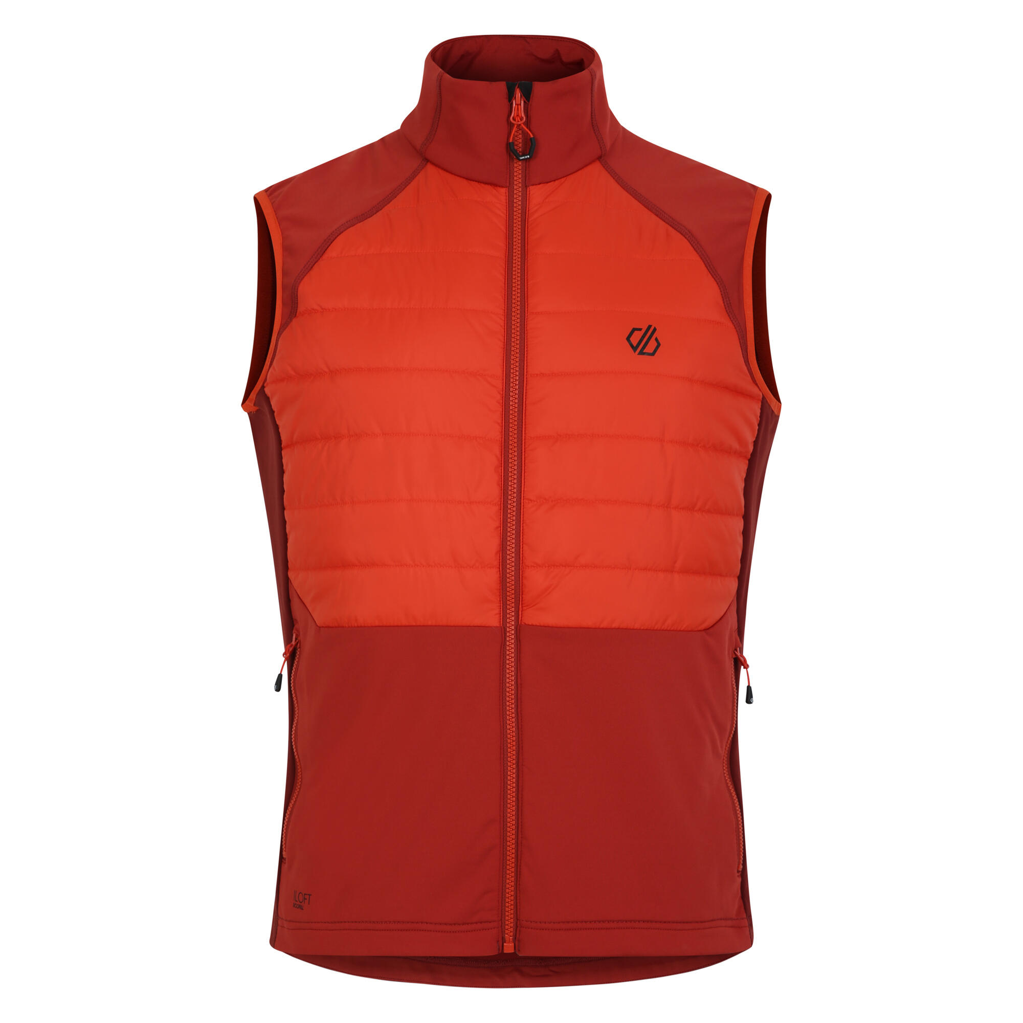 Colete descending homem canela/vermelho toscano
