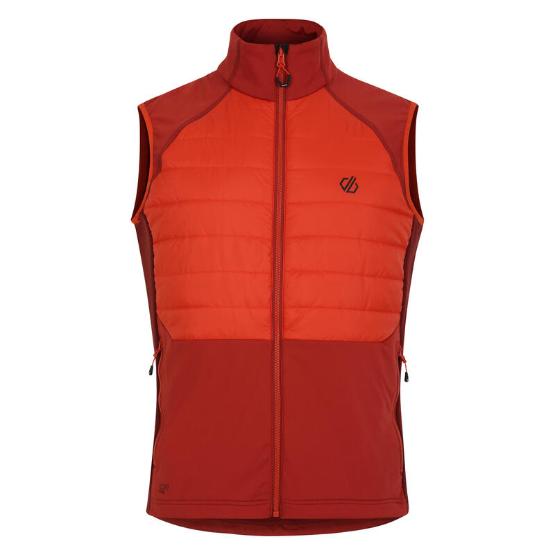 Heren Aflopend Gilet (Kaneel / Toscaans rood)